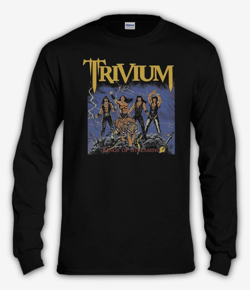 Polera manga larga Negro de Trivium Kings of Streaming