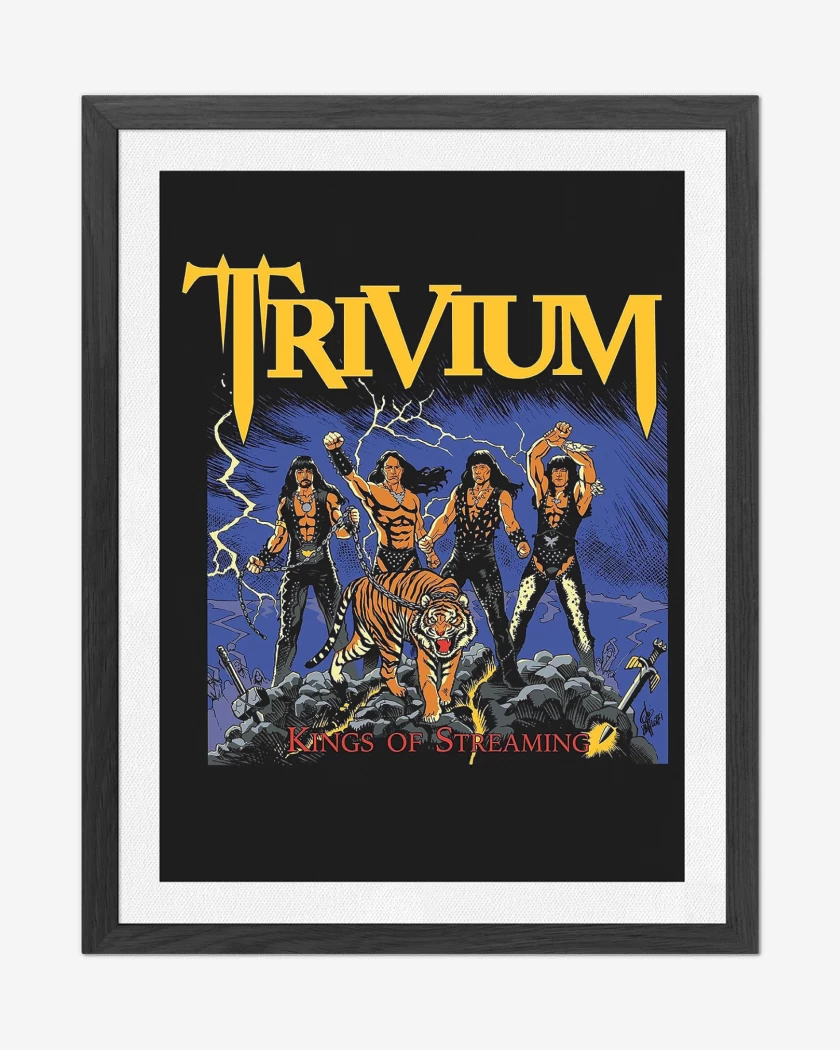 Cuadro decorativo Negro de Trivium Kings of Streaming