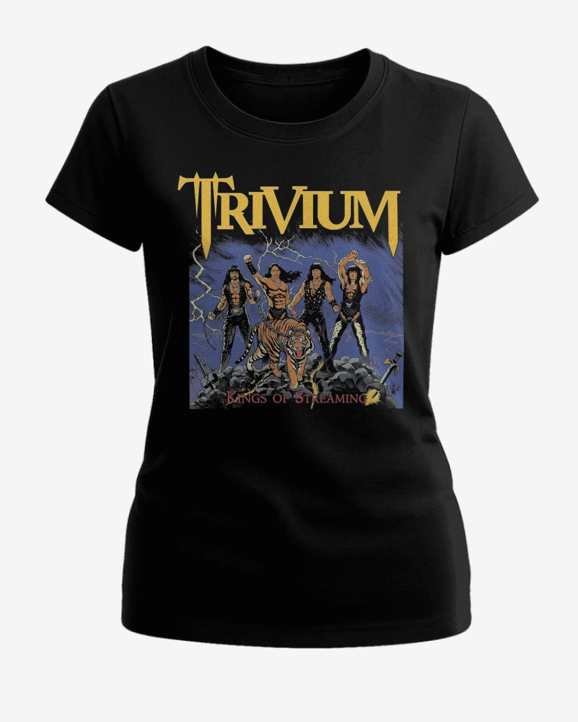Polera de Mujer Negro de Trivium Kings of Streaming