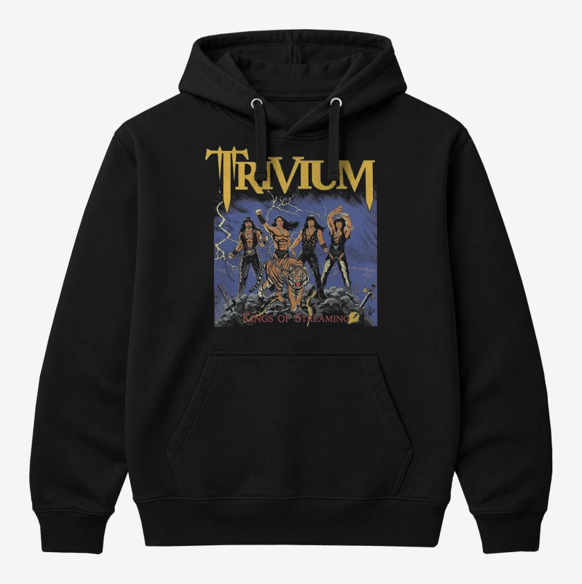 Polerón Canguro Negro de Trivium Kings of Streaming