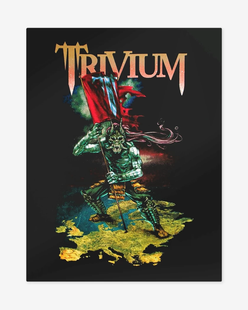Print metalico Negro de Trivium Europe