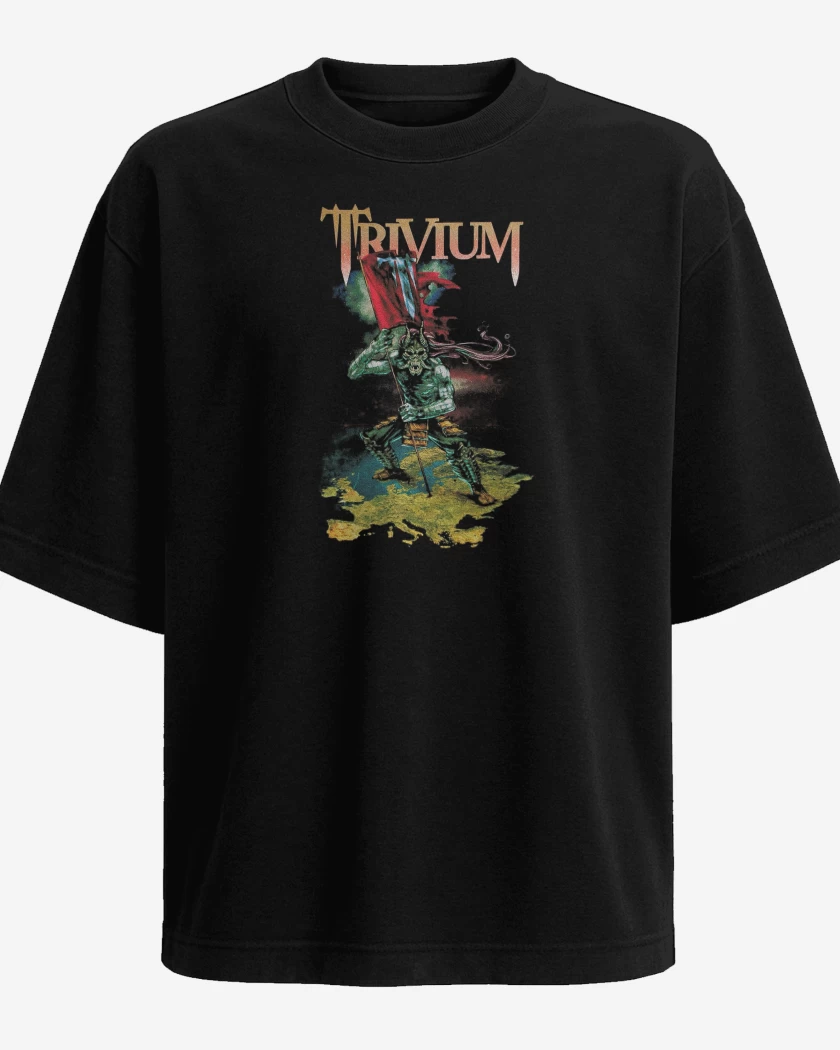 Polera Oversize Negro de Trivium Europe
