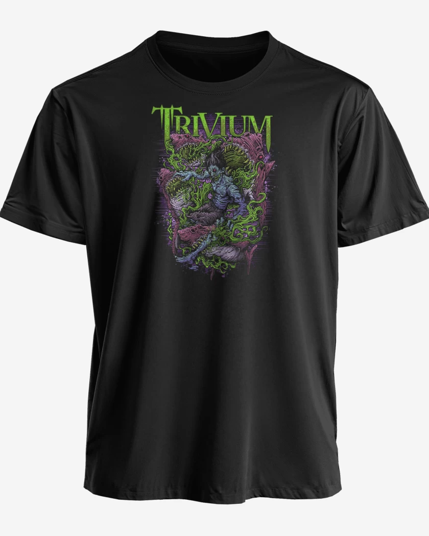 Polera premium Negro de Trivium Shark
