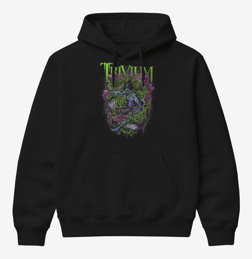 Poleron Canguro básico Negro de Trivium Shark