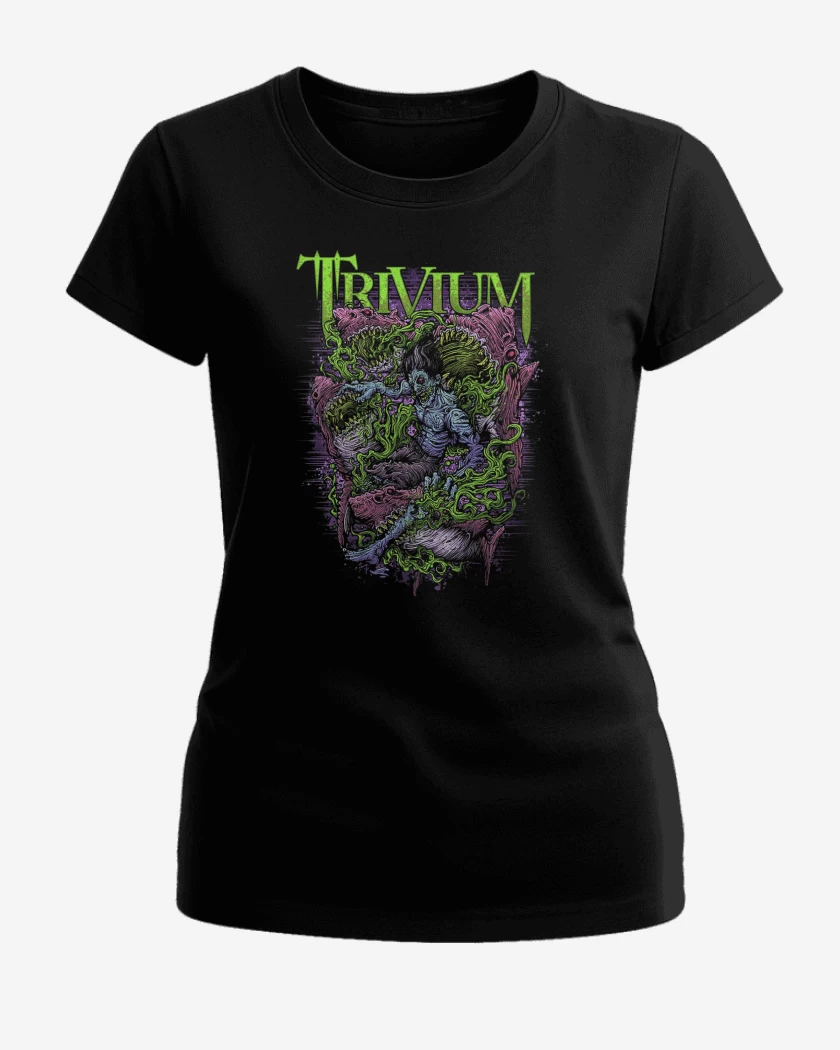 Polera de Mujer Negro de Trivium Shark