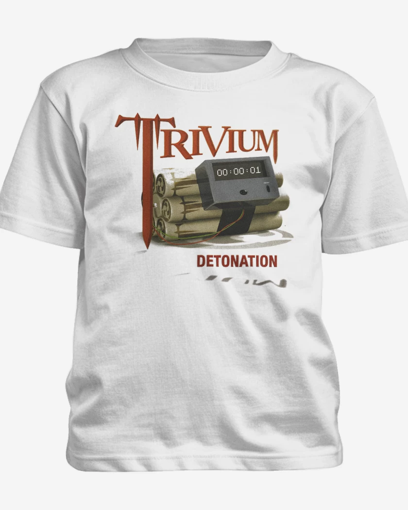 Polera de niño Blanco de Trivium Detonation
