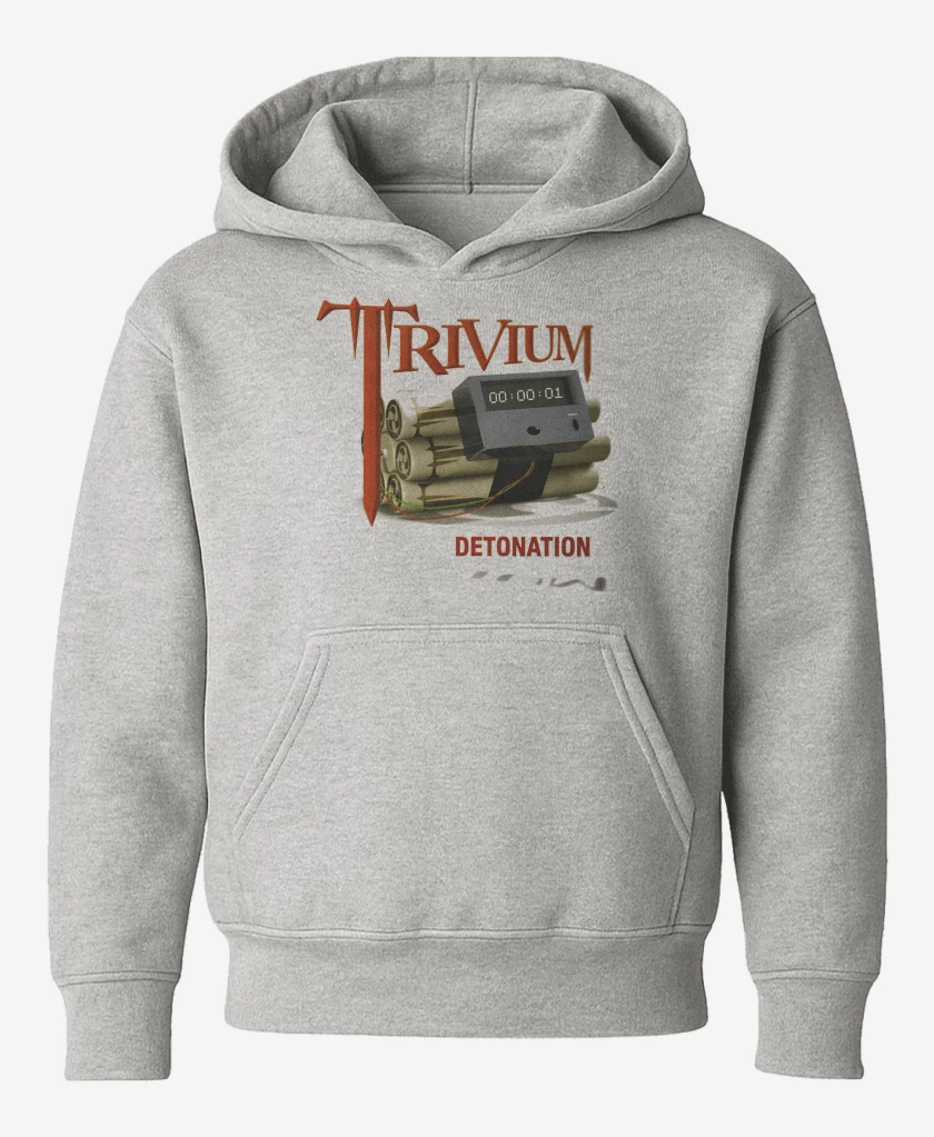 Poleron de niño Gris Melange de Trivium Detonation