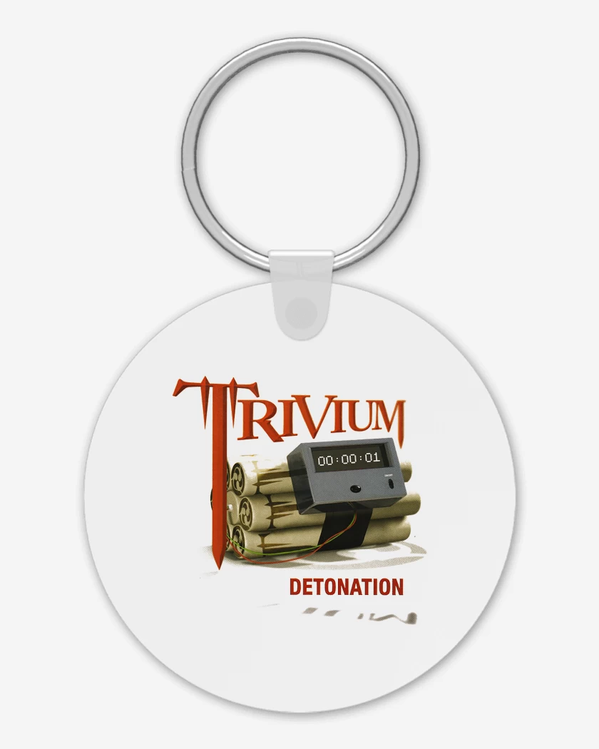 Llavero Blanco de Trivium Detonation