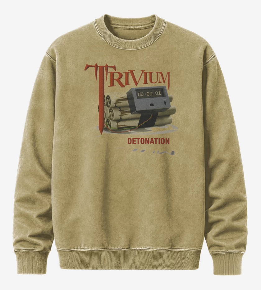 Poleron Polo Acid Wash Beige de Trivium Detonation