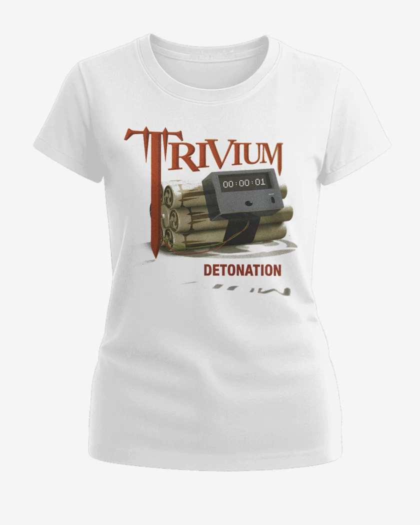 Polera de Mujer Blanco de Trivium Detonation