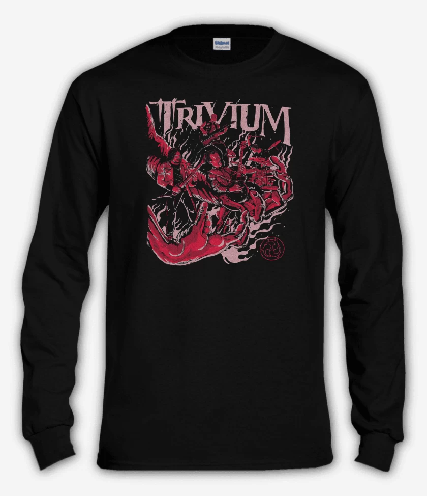Polera manga larga Negro de Trivium Band