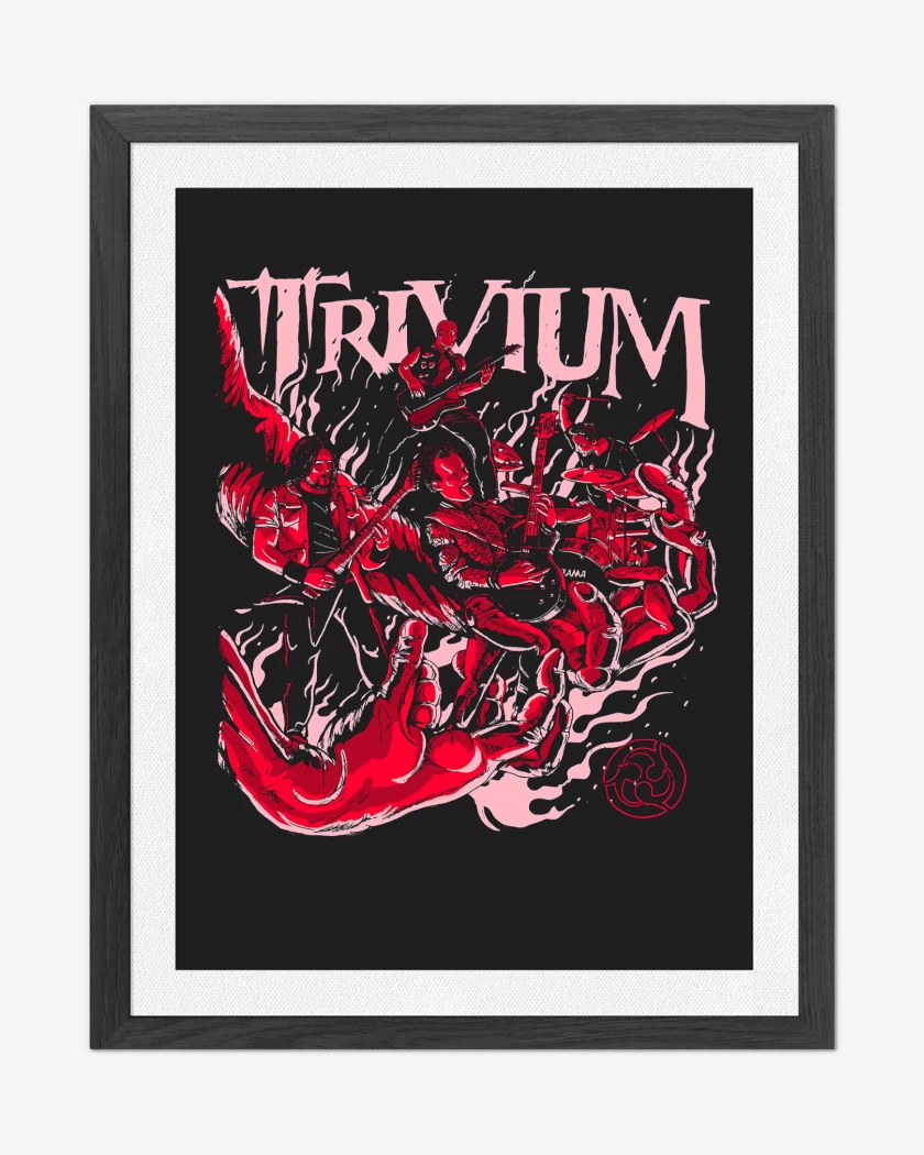 Cuadro decorativo Negro de Trivium Band