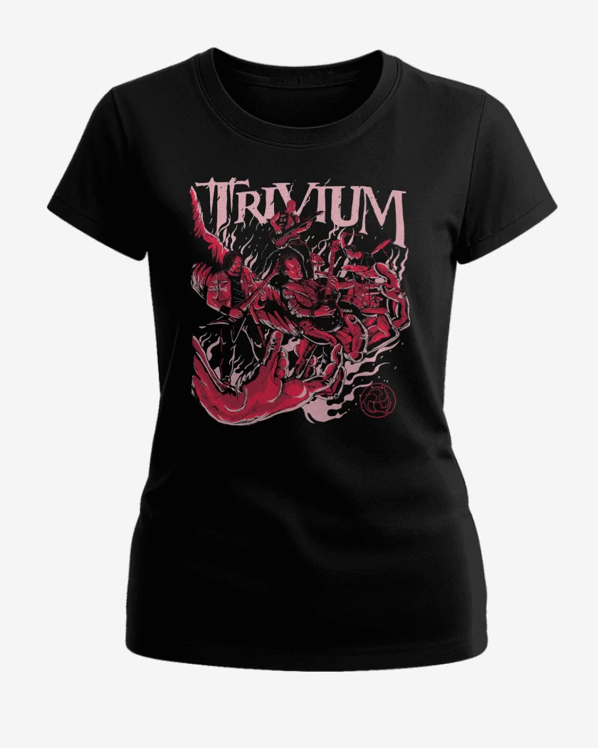 Polera de Mujer Negro de Trivium Band