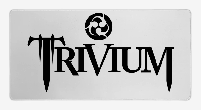 Mouse pad Gamer Blanco de Trivium Logo N