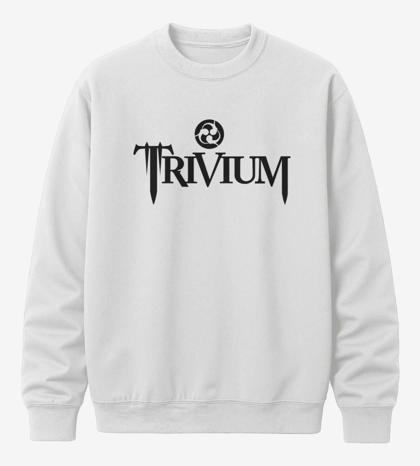 Poleron polo Blanco de Trivium Logo N