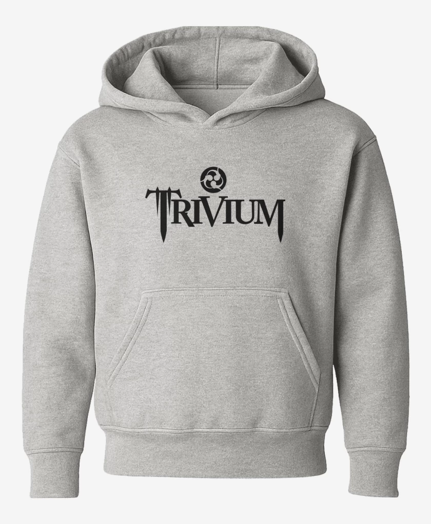 Poleron de niño Gris Melange de Trivium Logo N