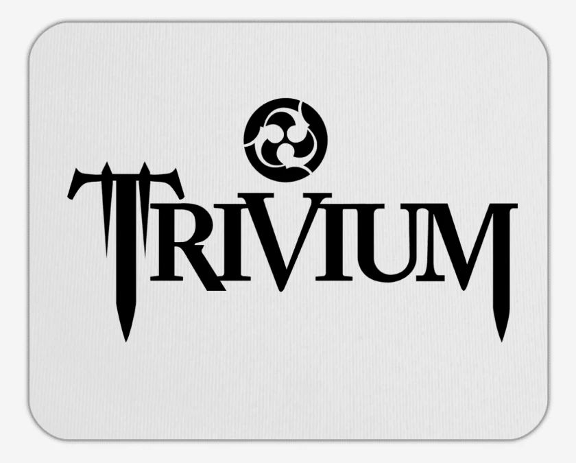 Mousepad Blanco de Trivium Logo N