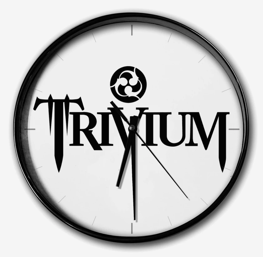 Reloj Blanco de Trivium Logo N