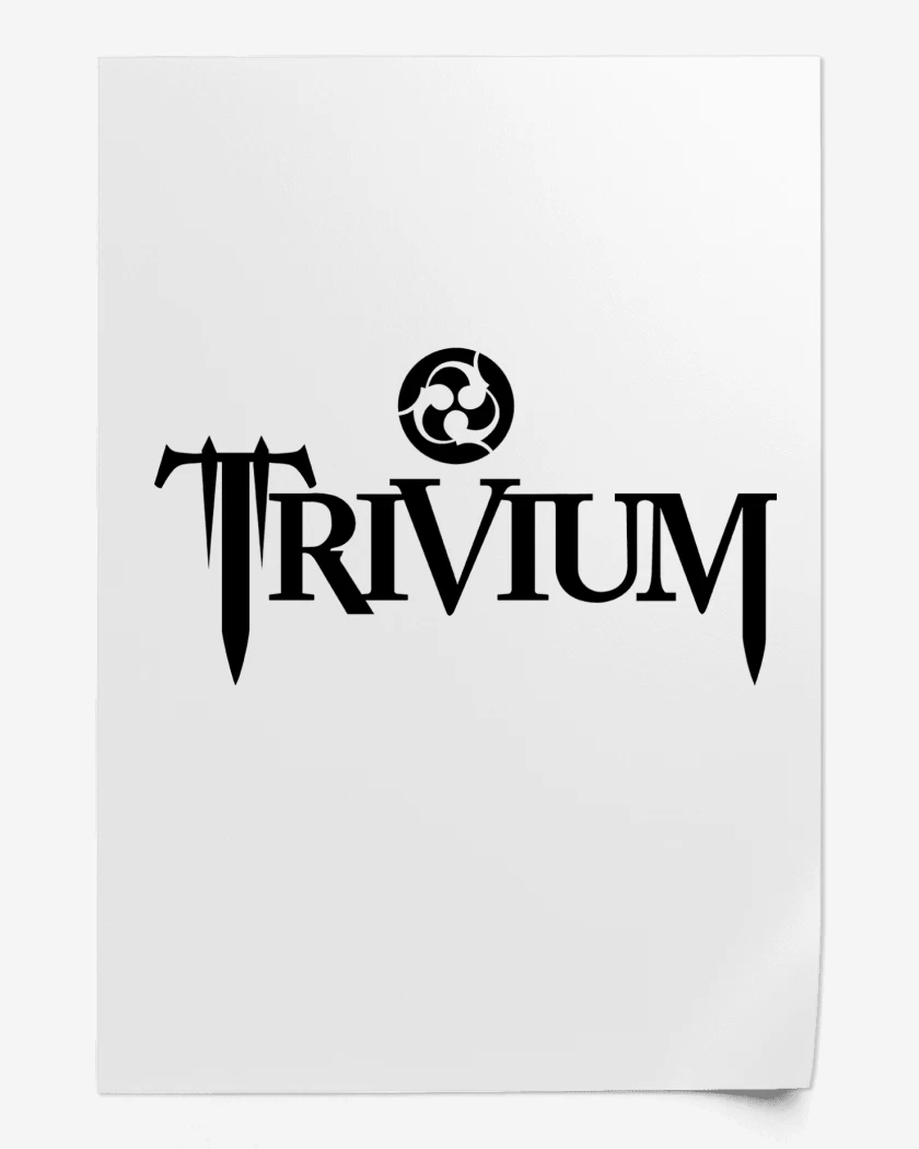 Print Blanco de Trivium Logo N