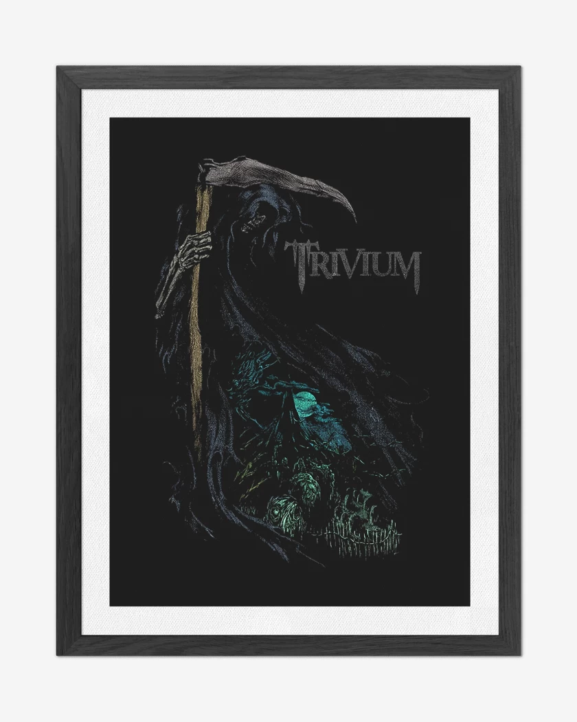 Cuadro decorativo Negro de Trivium Death 