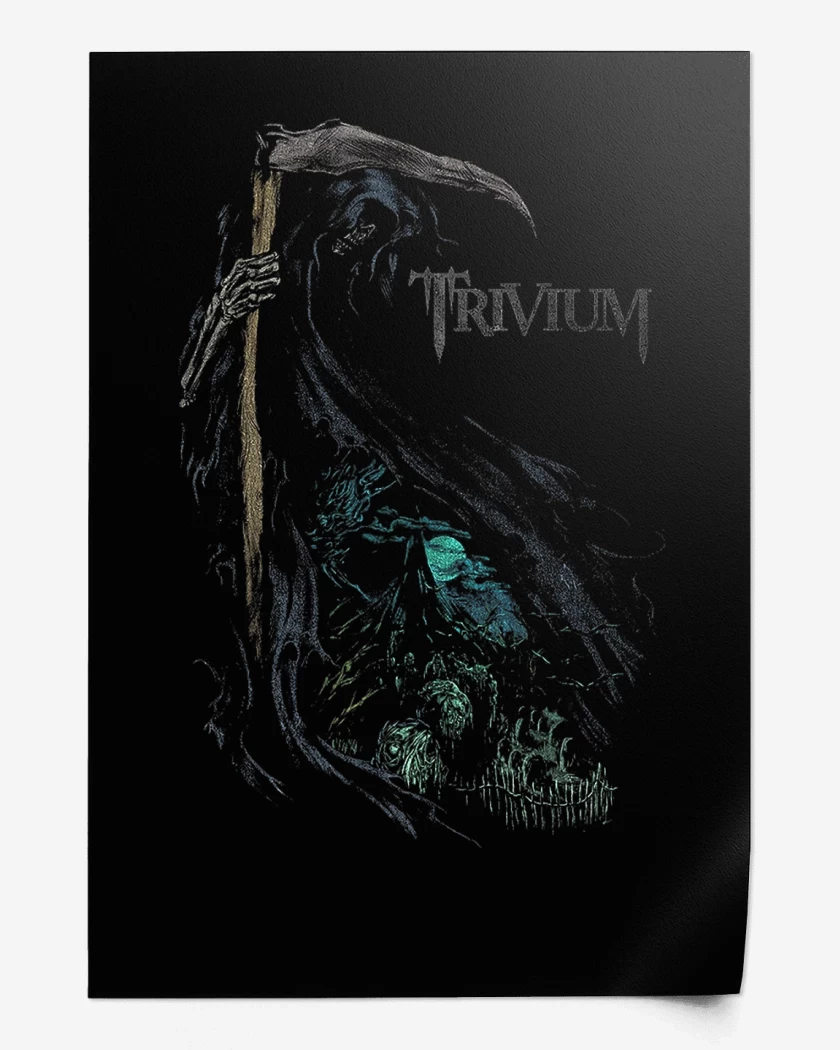 Print Negro de Trivium Death 