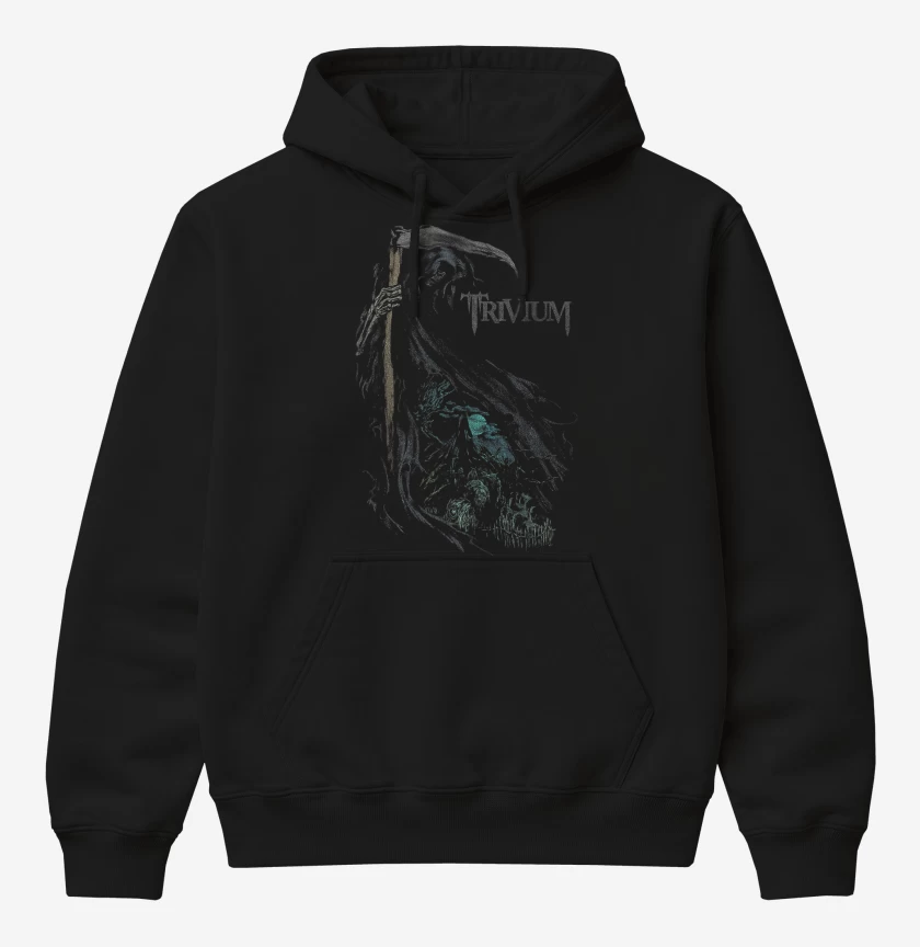 Poleron Canguro básico Negro de Trivium Death 