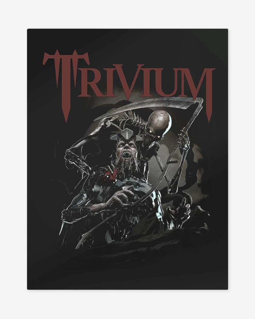 Print metalico Negro de Trivium Dark Desire