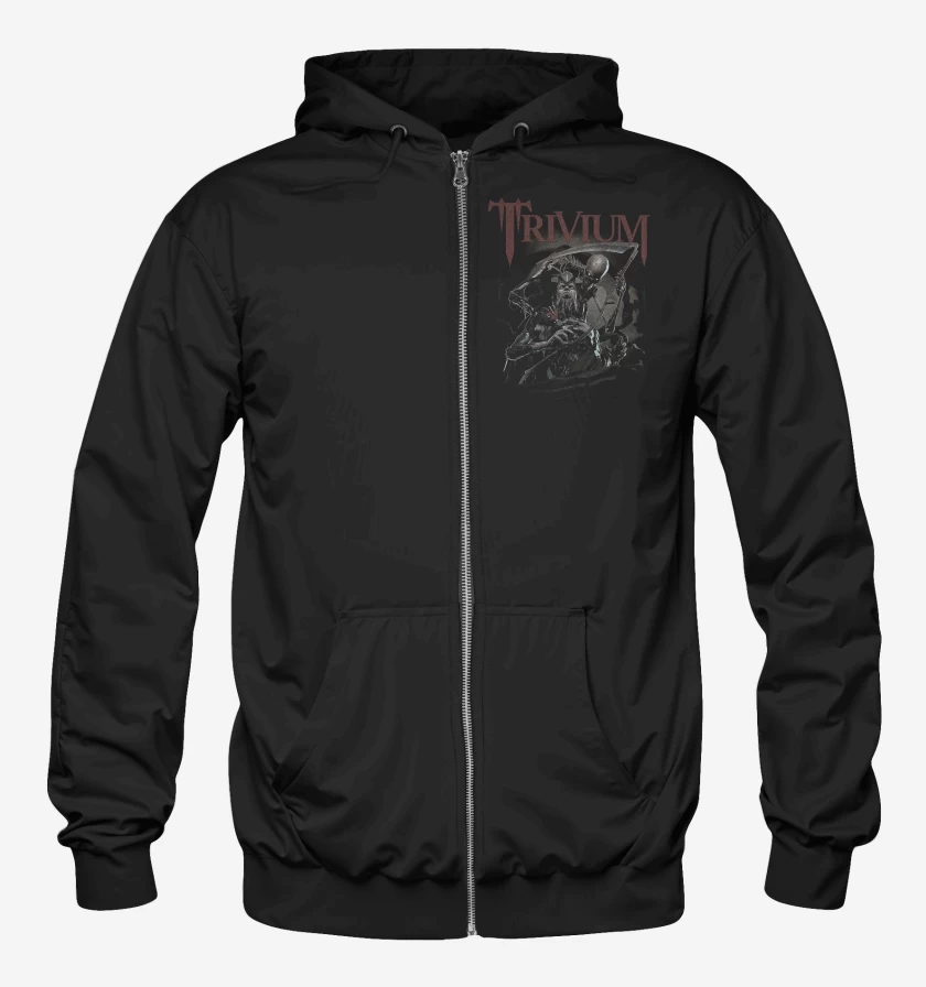 Poleron Canguro con cierre Negro de Trivium Dark Desire