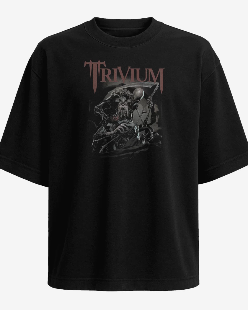 Polera Oversize Negro de Trivium Dark Desire