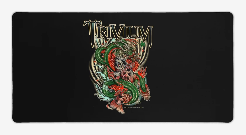 Mouse pad Gamer Negro de Trivium Dragon