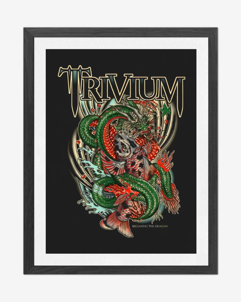 Cuadro decorativo Negro de Trivium Dragon