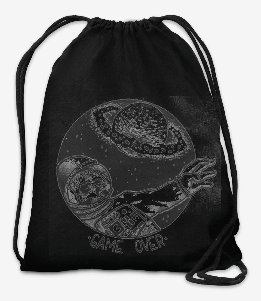 Mochila Negro de Game over imp dir