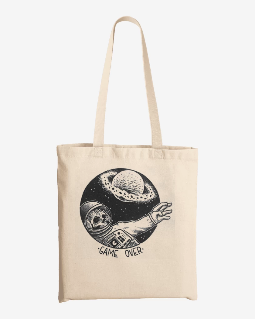 Totebag Blanco de Game over imp dir