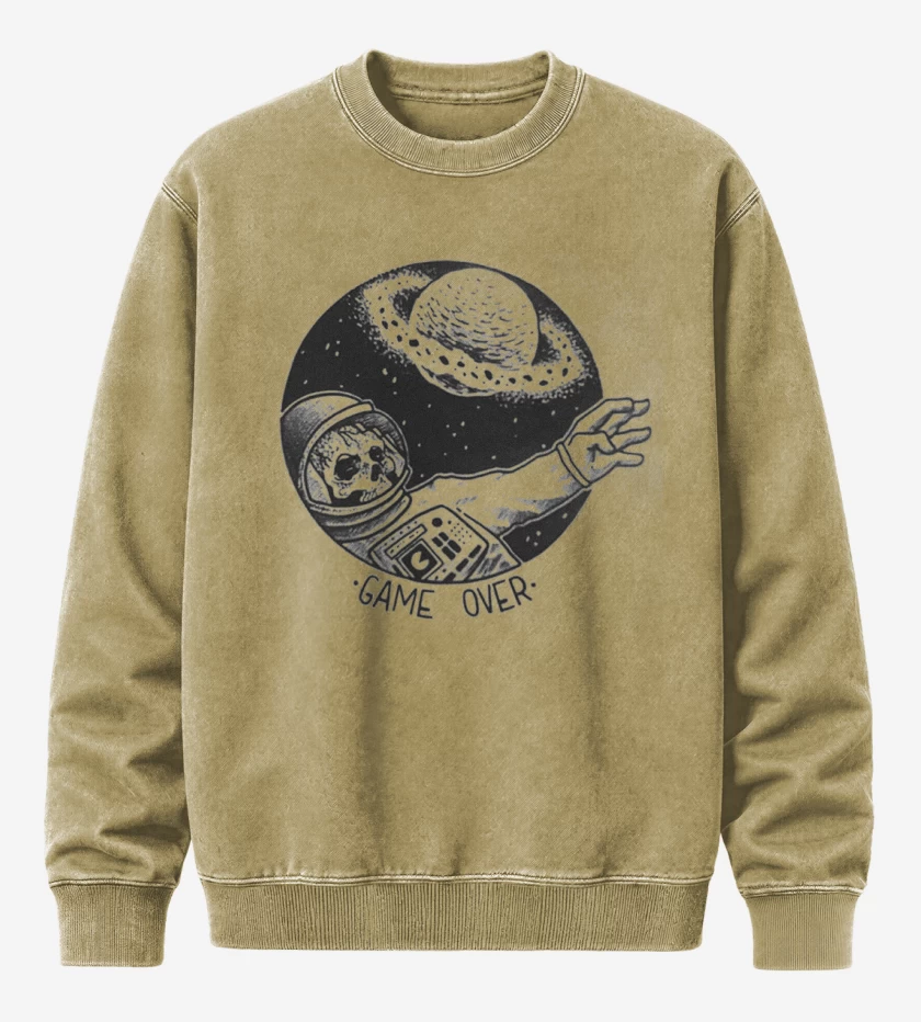 Poleron Polo Acid Wash Beige de Game over imp dir