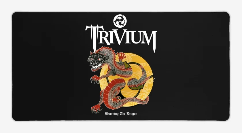Mouse pad Gamer Negro de Trivium Becoming The Dragon