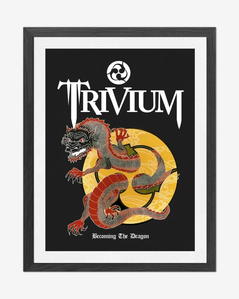 Cuadro decorativo Negro de Trivium Becoming The Dragon