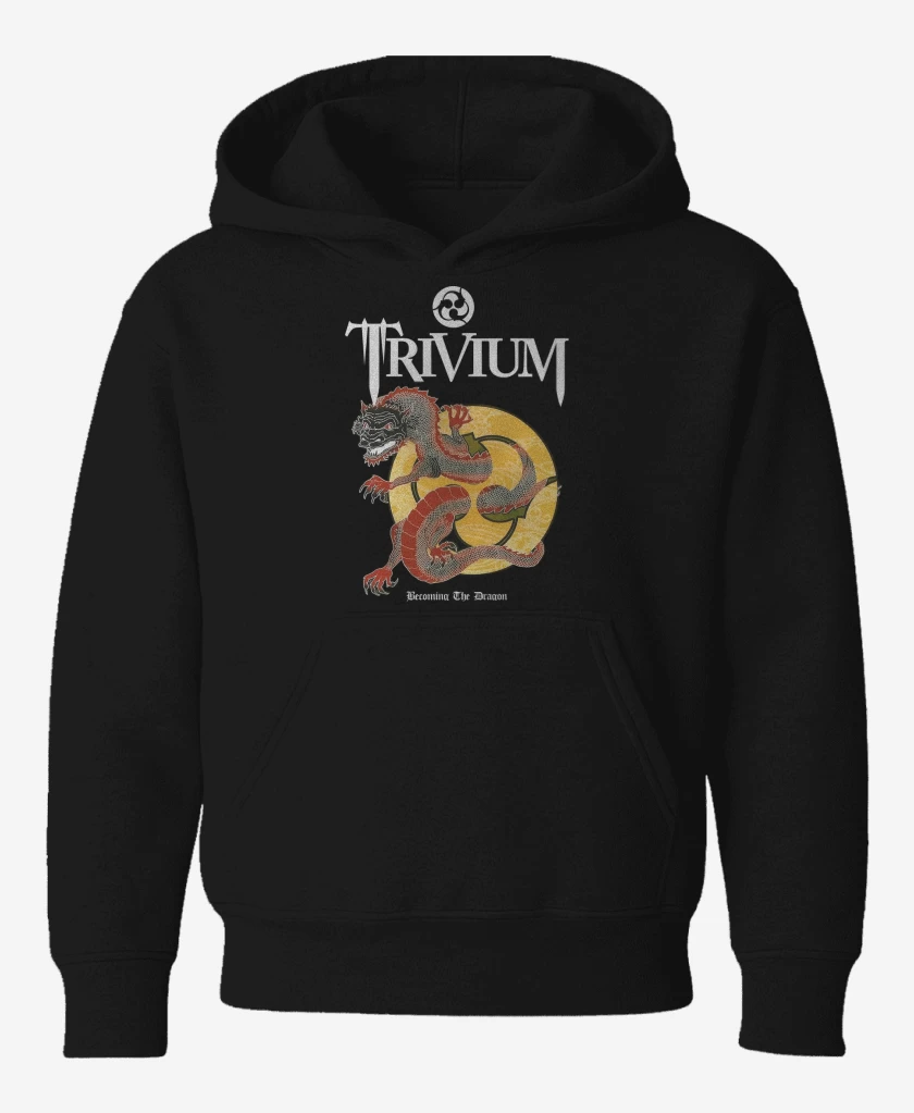 Poleron de niño Negro de Trivium Becoming The Dragon