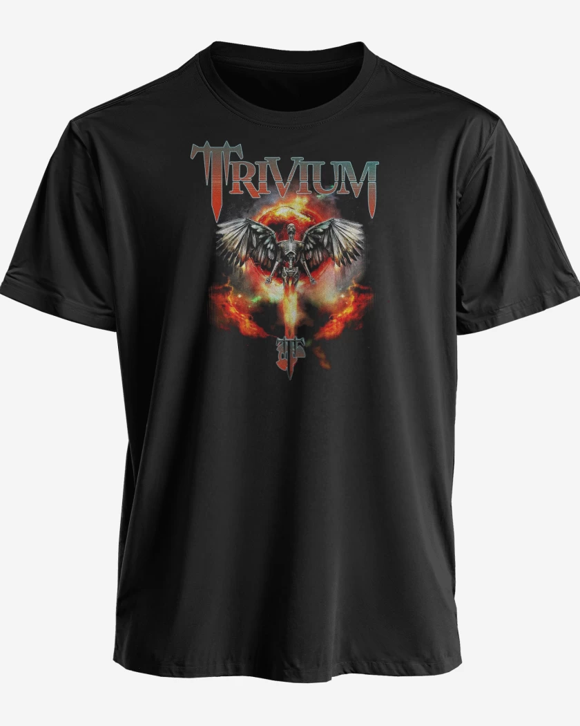 Polera premium Negro de Trivium Angel