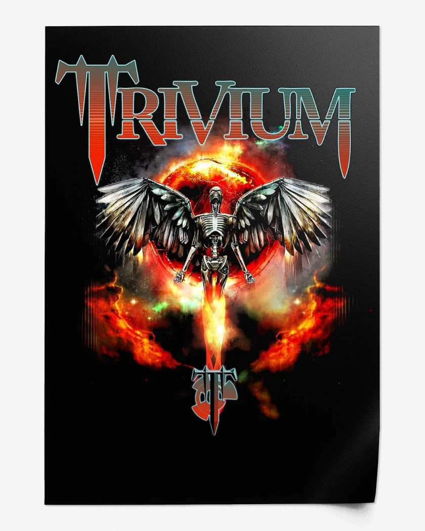 Print Negro de Trivium Angel