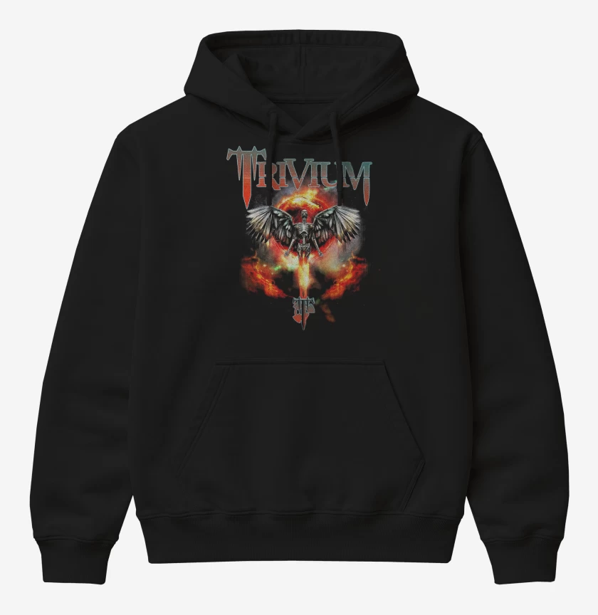 Poleron Canguro básico Negro de Trivium Angel