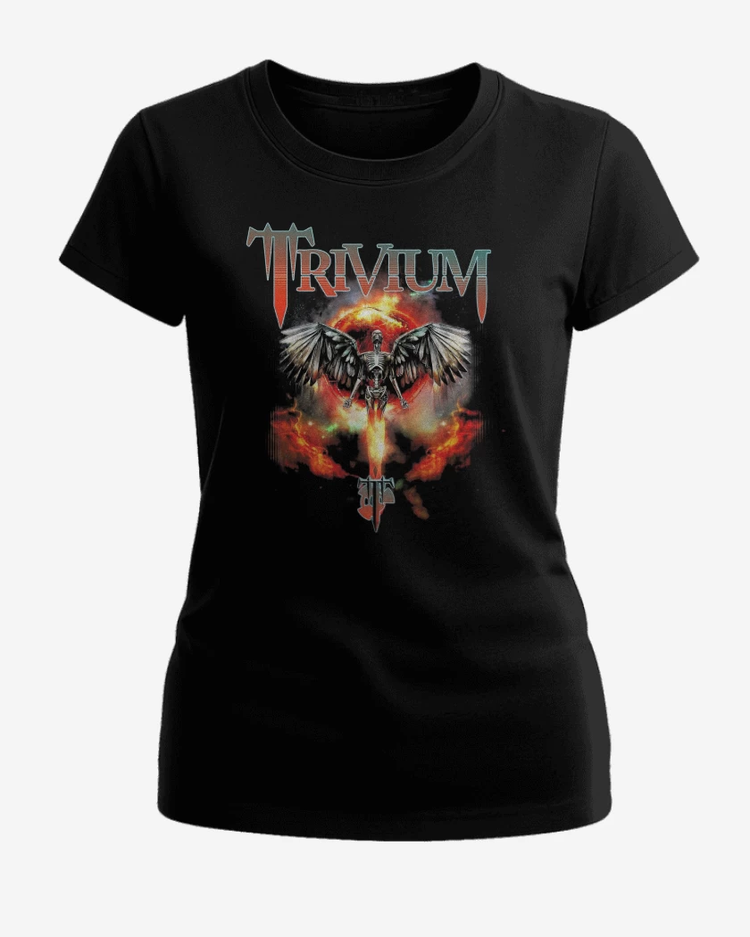 Polera de Mujer Negro de Trivium Angel