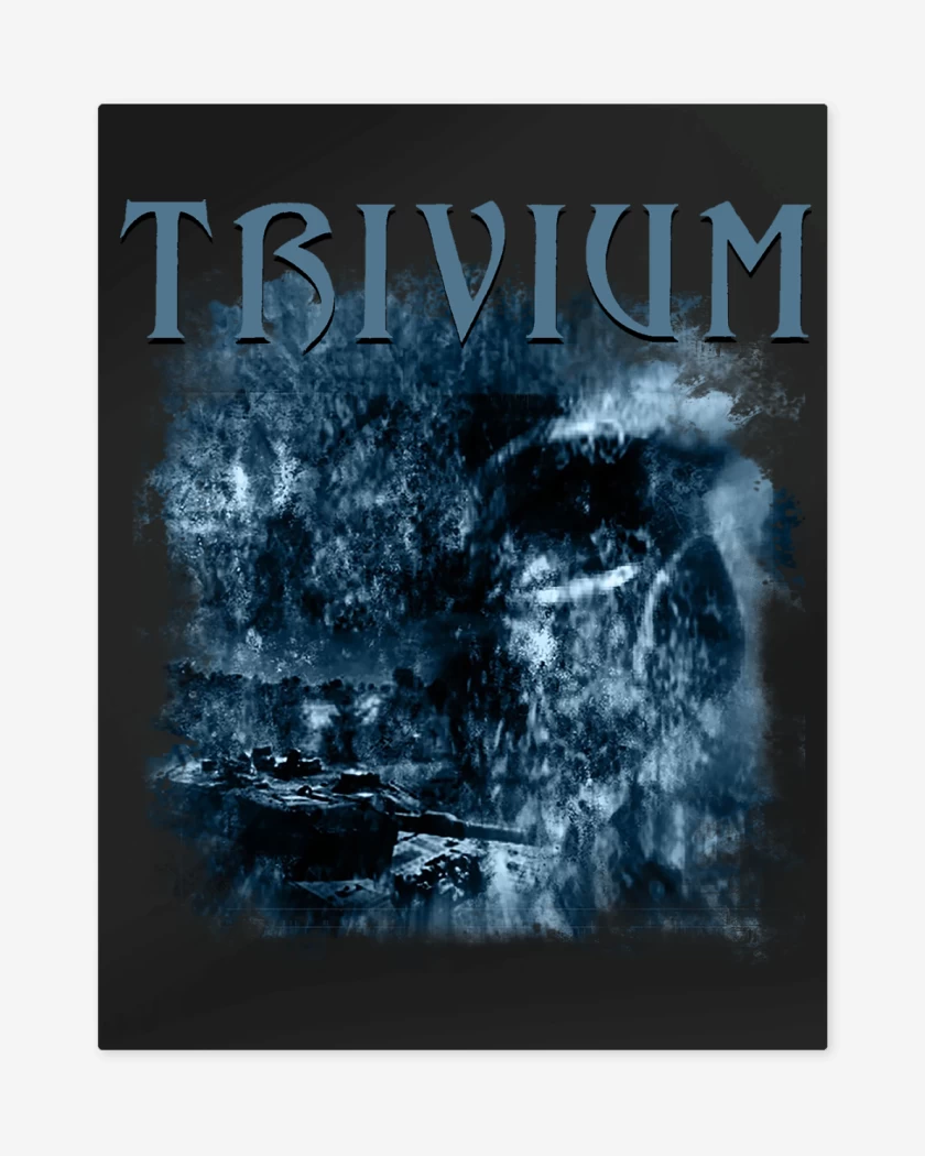 Print metalico Negro de Trivium Demo