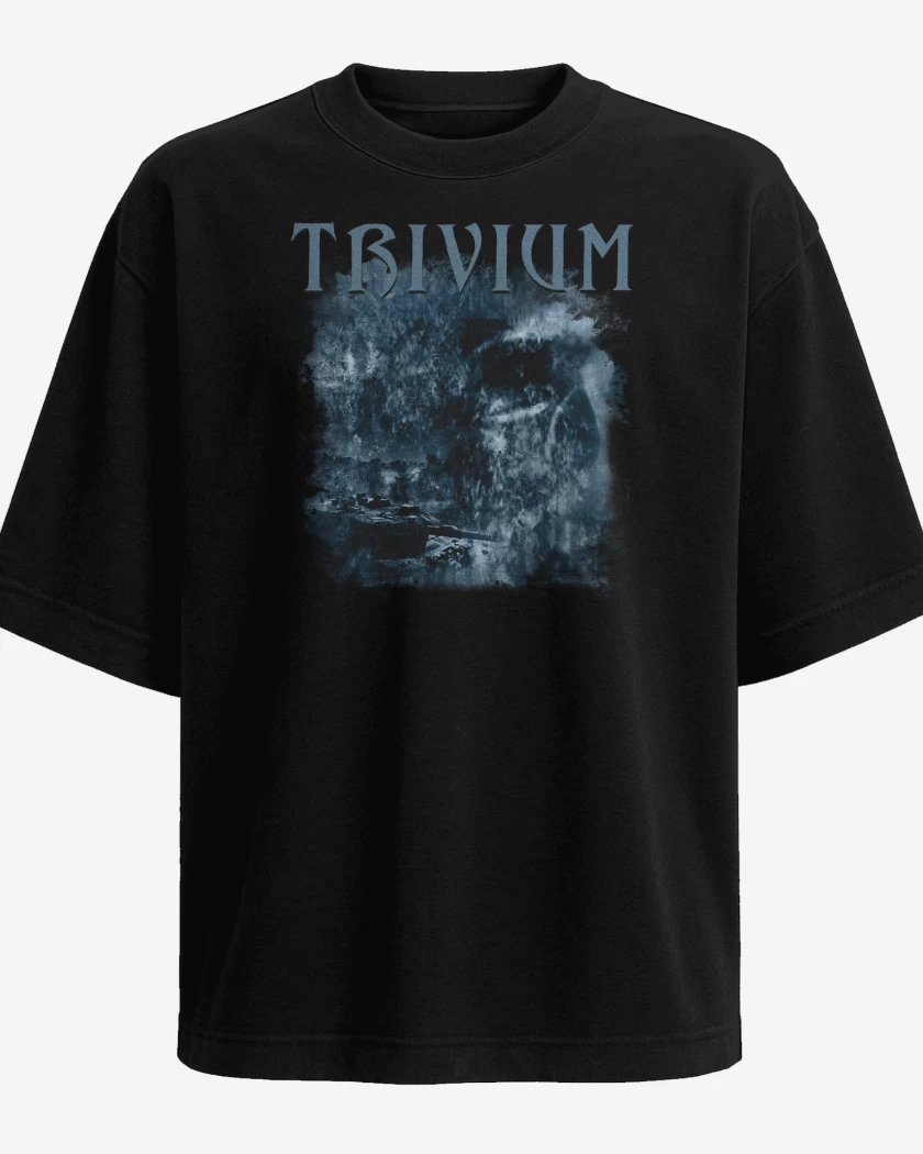 Polera Oversize Negro de Trivium Demo