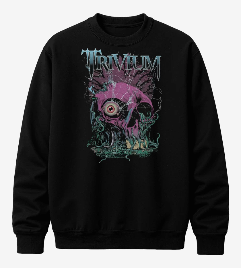 Poleron polo Negro de Trivium Skull