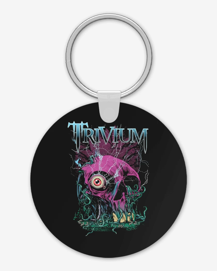 Llavero Negro de Trivium Skull