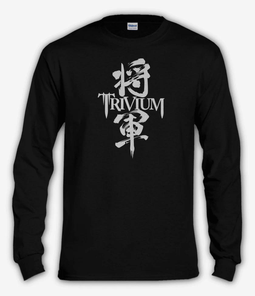 Polera manga larga Negro de Trivium Shogun Logo