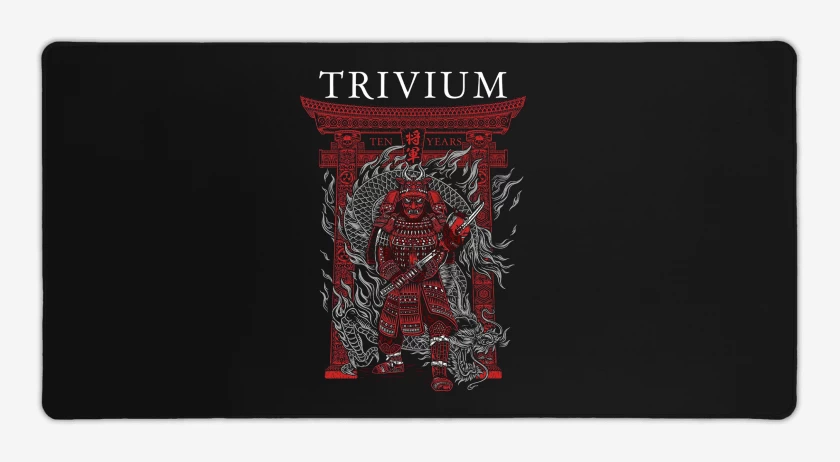 Mouse pad Gamer Negro de Trivium Shogun Oni