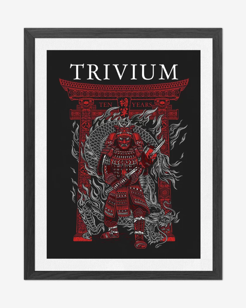 Cuadro decorativo Negro de Trivium Shogun Oni