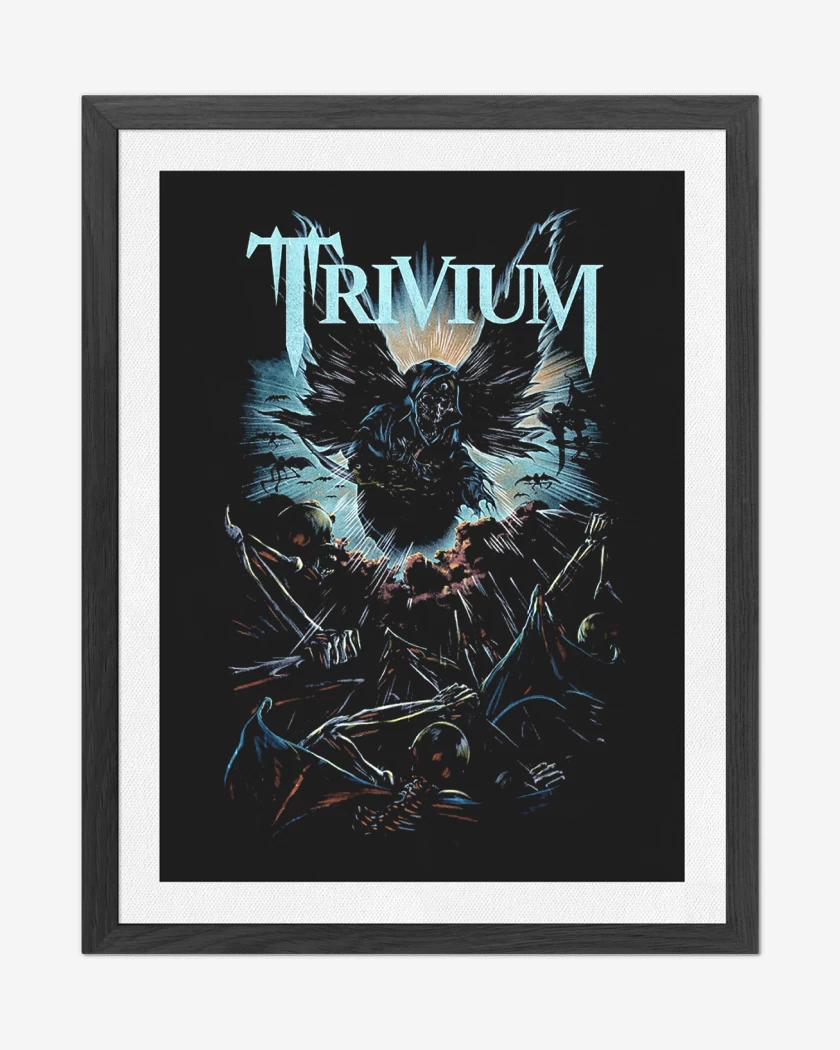 Cuadro decorativo Negro de Trivium Muerte