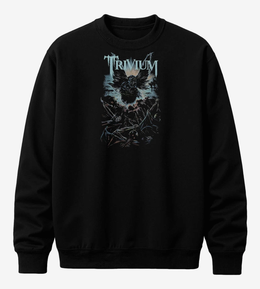 Poleron polo Negro de Trivium Muerte